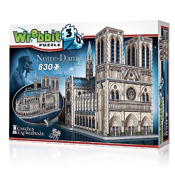 Folkmanis, Wrebbit Wrebbit Puzzle 3D - Notre-Dame deParis(Puzzle)
