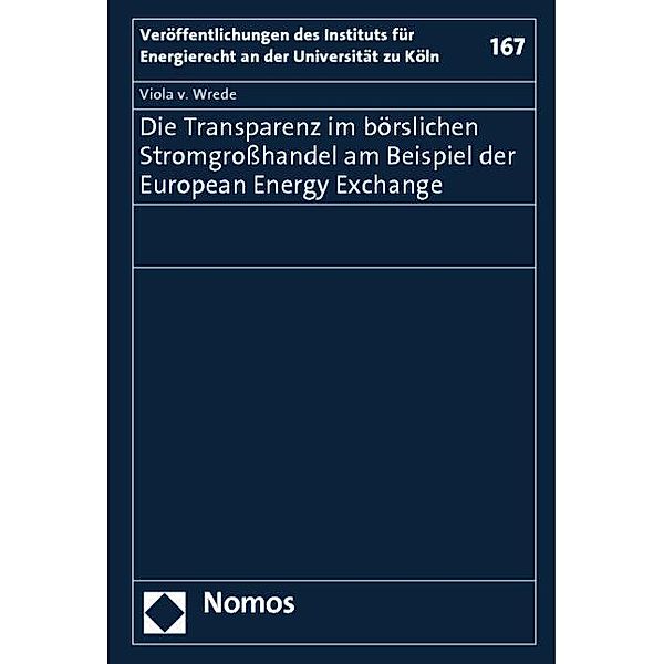 Wrede, V: Transparenz im börslichen Stromgrosshandel, Viola v. Wrede