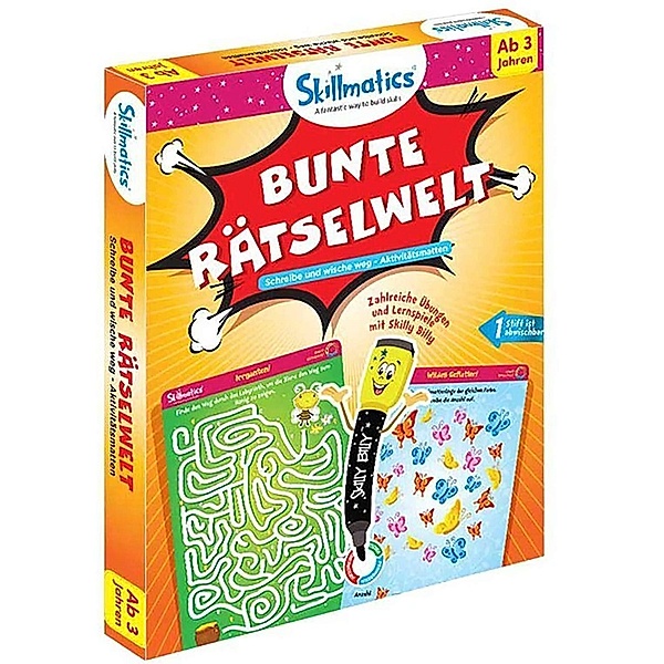 Write and Wipe Kit - Bunte Rätselwelt