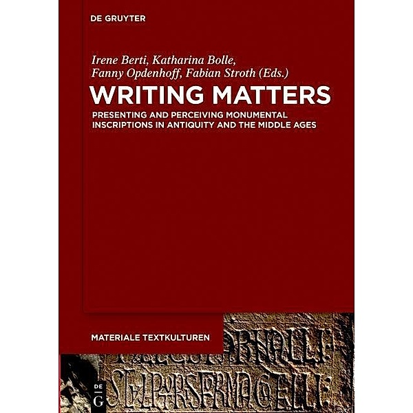 Writing Matters / Materiale Textkulturen Bd.14