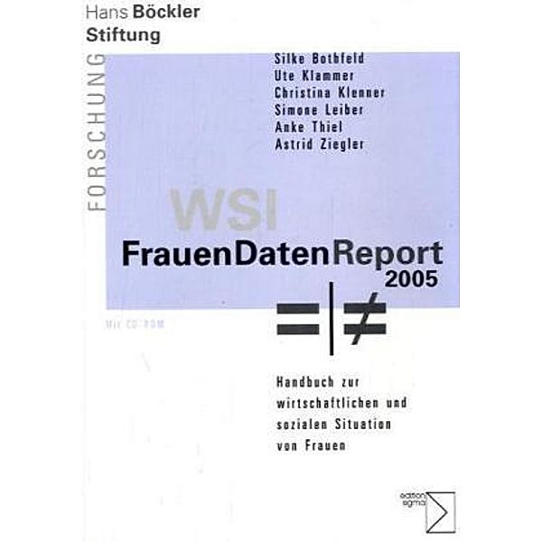 WSI-FrauenDatenReport 2005, m. CD-ROM, Ute Klammer, Christina Klenner, Anke Thiel, Simone Leiber, Astrid Ziegler, Silke Bothfeld