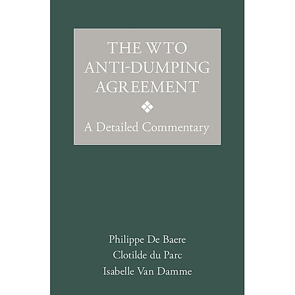 WTO Anti-Dumping Agreement, Philippe de Baere