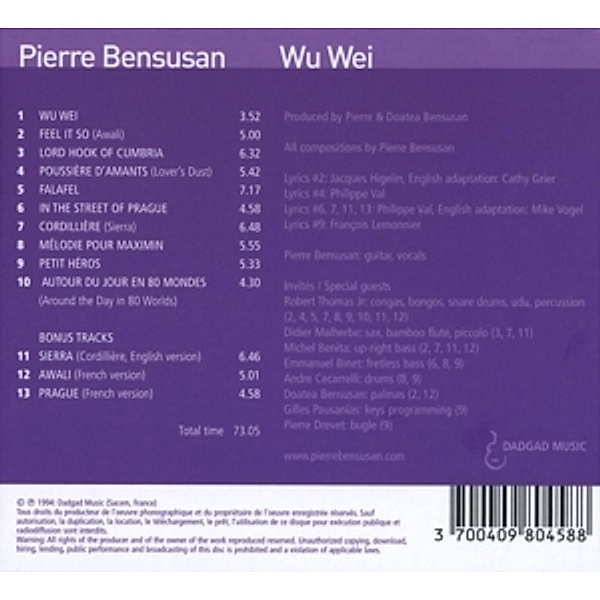 Wu Wei, Pierre Bensusan