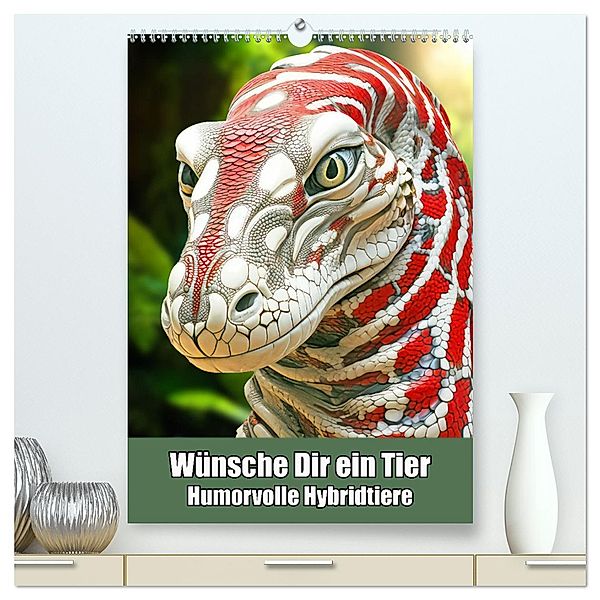 Wünsche Dir ein Tier - Humorvolle Hybridtiere (hochwertiger Premium Wandkalender 2025 DIN A2 hoch), Kunstdruck in Hochglanz, Calvendo, Liselotte Brunner-Klaus