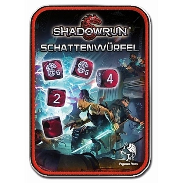 Würfelset: Shadowrun Schattenwürfel rot (Spiel)