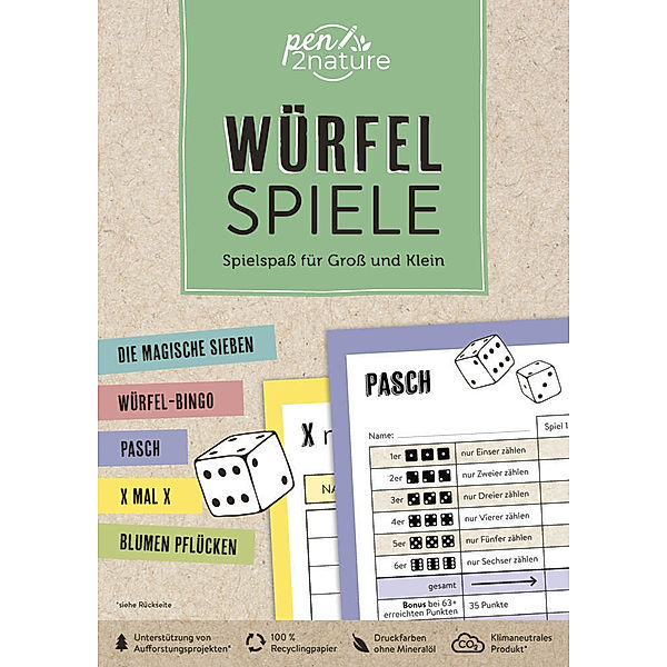 Würfelspiele | Spielspaß für Groß und Klein, pen2nature