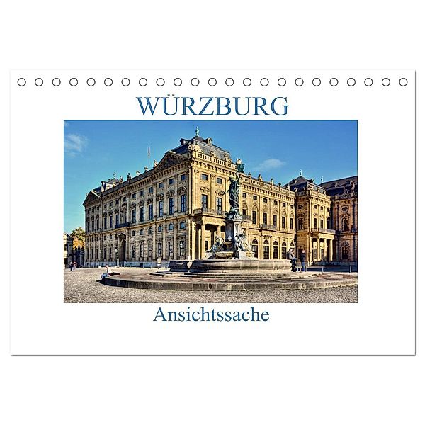 Würzburg - Ansichtssache (Tischkalender 2024 DIN A5 quer), CALVENDO Monatskalender, Thomas Bartruff