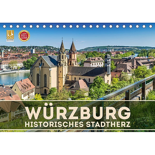 WÜRZBURG Historisches Stadtherz (Tischkalender 2019 DIN A5 quer), Melanie Viola