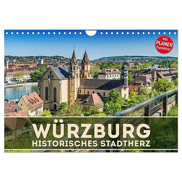 WÜRZBURG Historisches Stadtherz (Wandkalender 2025 DIN A4 quer), CALVENDO Monatskalender, Calvendo, Melanie Viola