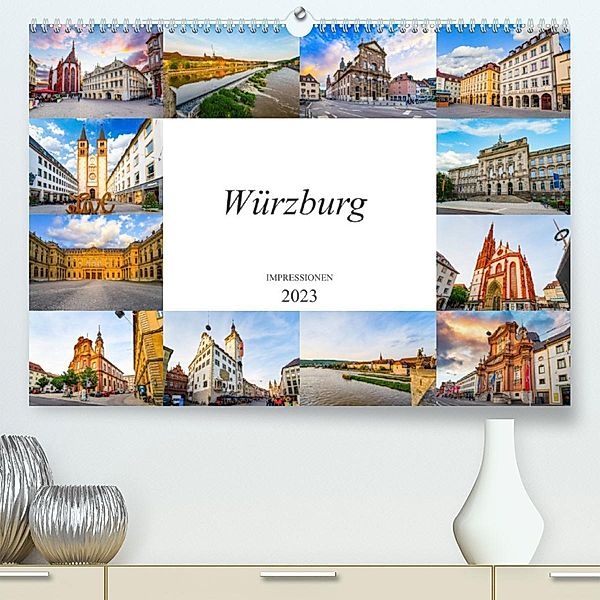 Würzburg Impressionen (Premium, hochwertiger DIN A2 Wandkalender 2023, Kunstdruck in Hochglanz), Dirk Meutzner