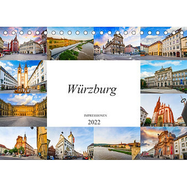 Würzburg Impressionen (Tischkalender 2022 DIN A5 quer), Dirk Meutzner