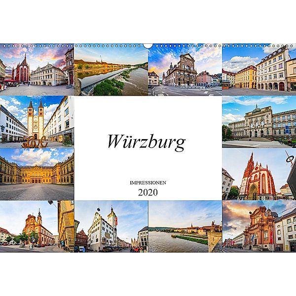 Würzburg Impressionen (Wandkalender 2020 DIN A2 quer), Dirk Meutzner