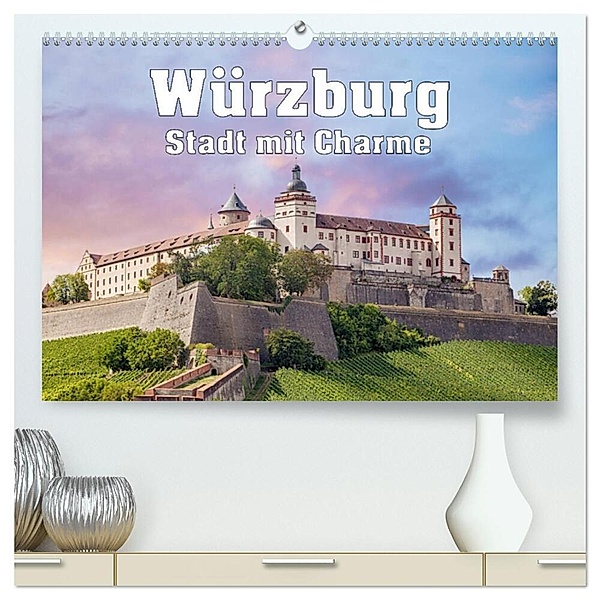 Würzburg - Stadt mit Charme (hochwertiger Premium Wandkalender 2024 DIN A2 quer), Kunstdruck in Hochglanz, Liselotte Brunner-Klaus