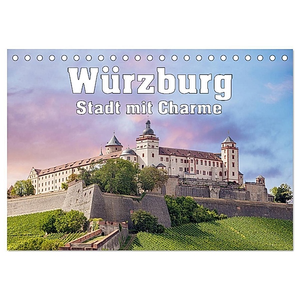 Würzburg - Stadt mit Charme (Tischkalender 2024 DIN A5 quer), CALVENDO Monatskalender, Liselotte Brunner-Klaus