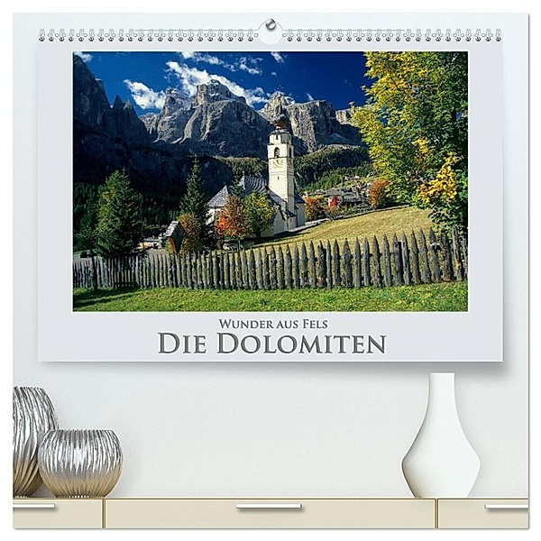 Wunder aus Fels Die Dolomiten (hochwertiger Premium Wandkalender 2024 DIN A2 quer), Kunstdruck in Hochglanz, Rick Janka