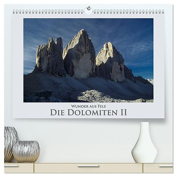 Wunder aus Fels - Die Dolomiten II (hochwertiger Premium Wandkalender 2024 DIN A2 quer), Kunstdruck in Hochglanz, Rick Janka