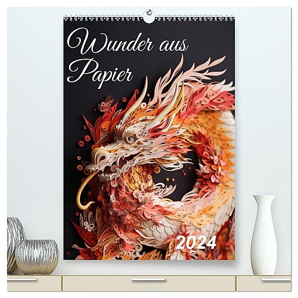 Wunder aus Papier (hochwertiger Premium Wandkalender 2024 DIN A2 hoch), Kunstdruck in Hochglanz, Kerstin Waurick