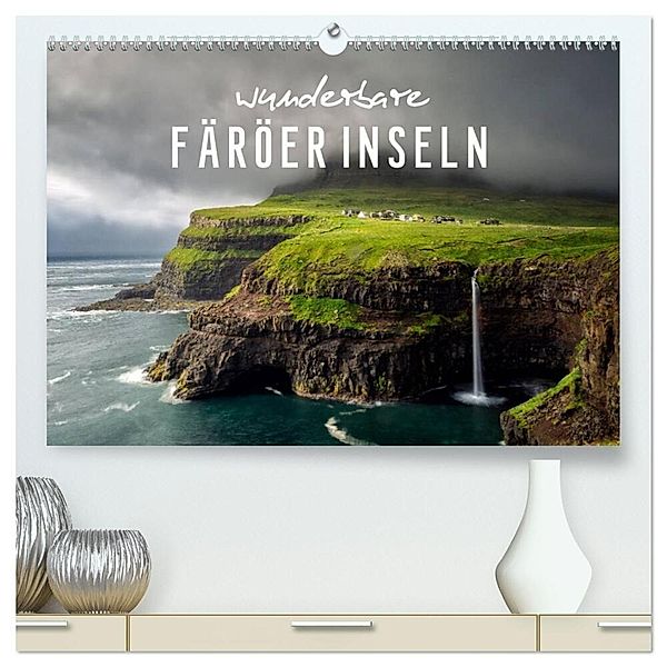 Wunderbare Färöer Inseln (hochwertiger Premium Wandkalender 2024 DIN A2 quer), Kunstdruck in Hochglanz, Serdar Ugurlu