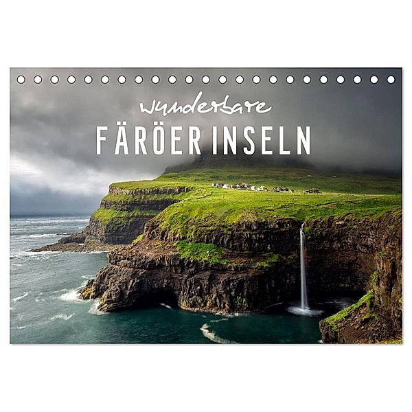Wunderbare Färöer Inseln (Tischkalender 2024 DIN A5 quer), CALVENDO Monatskalender, Serdar Ugurlu