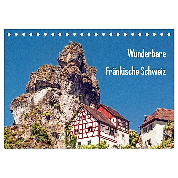 Wunderbare Fränkische Schweiz (Tischkalender 2024 DIN A5 quer), CALVENDO Monatskalender, Harry Müller