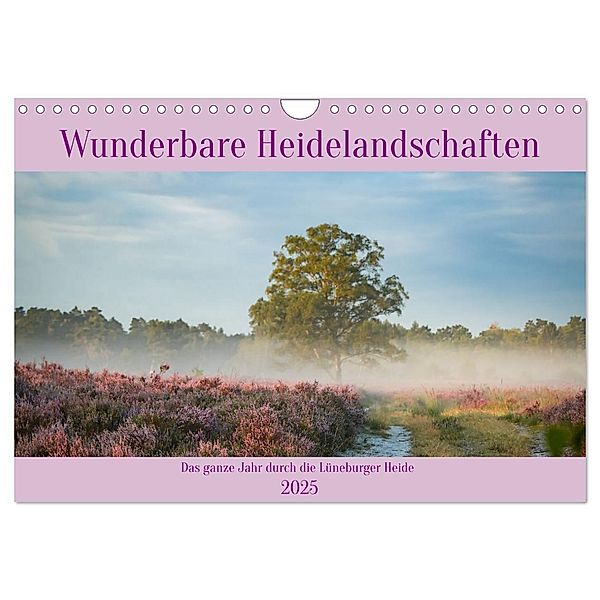 Wunderbare Heidelandschaften (Wandkalender 2025 DIN A4 quer), CALVENDO Monatskalender, Calvendo, Jessie Rettig