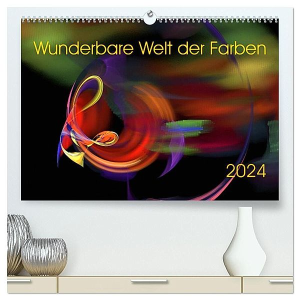 Wunderbare Welt der Farben 2024 (hochwertiger Premium Wandkalender 2024 DIN A2 quer), Kunstdruck in Hochglanz, Maria A.Magri