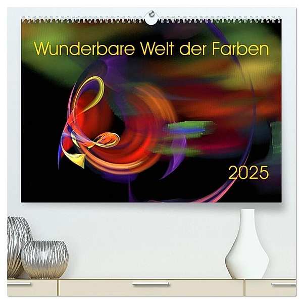 Wunderbare Welt der Farben 2025 (hochwertiger Premium Wandkalender 2025 DIN A2 quer), Kunstdruck in Hochglanz, Calvendo, Maria A.Magri