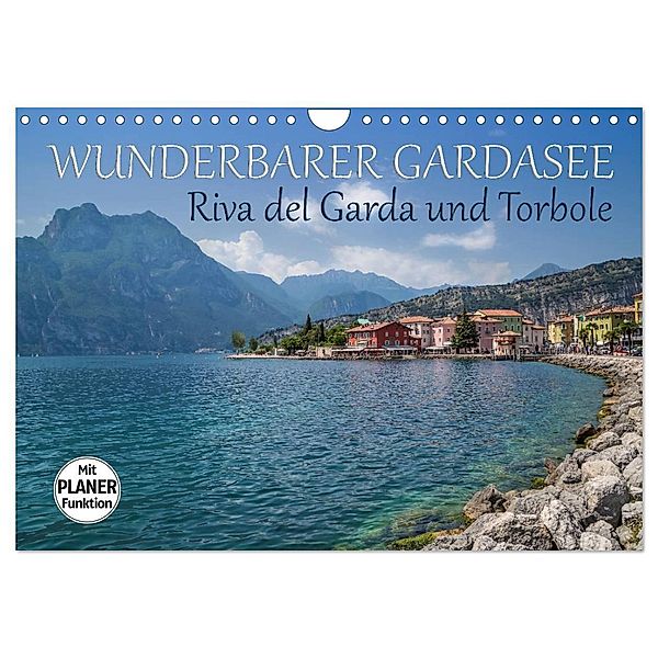 WUNDERBARER GARDASEE Riva del Garda und Torbole (Wandkalender 2024 DIN A4 quer), CALVENDO Monatskalender, Melanie Viola