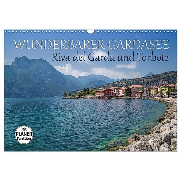 WUNDERBARER GARDASEE Riva del Garda und Torbole (Wandkalender 2024 DIN A3 quer), CALVENDO Monatskalender, Melanie Viola