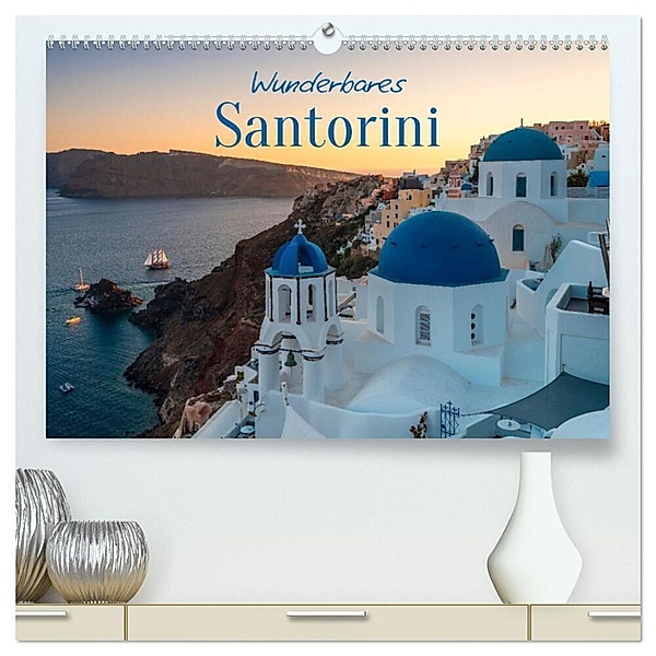 Wunderbares Santorini - Matteo Colombo (hochwertiger Premium Wandkalender 2024 DIN A2 quer), Kunstdruck in Hochglanz, Matteo Colombo
