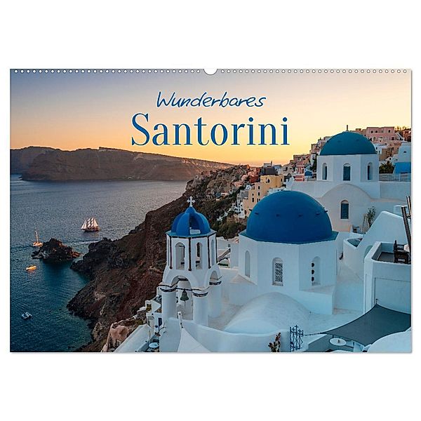 Wunderbares Santorini - Matteo Colombo (Wandkalender 2025 DIN A2 quer), CALVENDO Monatskalender, Calvendo, Matteo Colombo