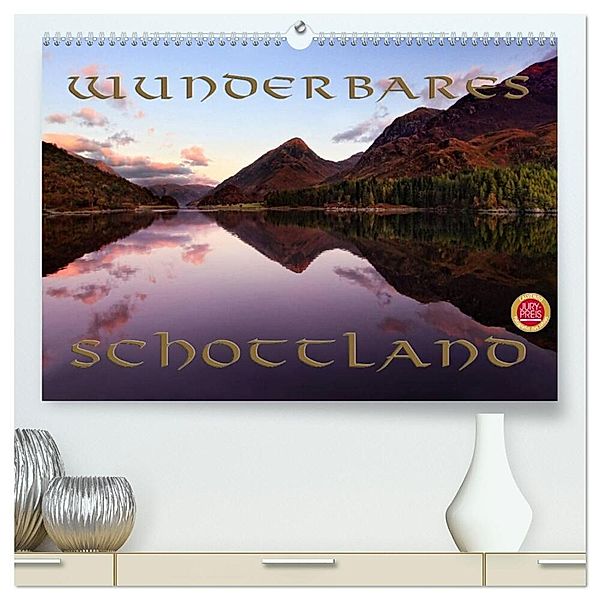 Wunderbares Schottland (hochwertiger Premium Wandkalender 2024 DIN A2 quer), Kunstdruck in Hochglanz, Martina Cross
