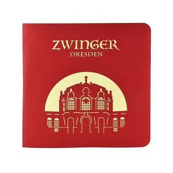 Wunderkarte Dresdner Zwinger rot