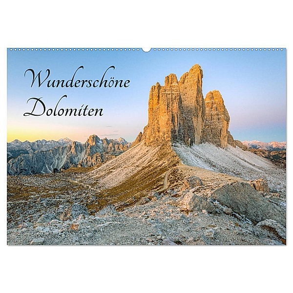 Wunderschöne Dolomiten (Wandkalender 2024 DIN A2 quer), CALVENDO Monatskalender, Michael Valjak