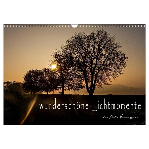 wunderschöne Lichtmomente (Wandkalender 2024 DIN A3 quer), CALVENDO Monatskalender, Julia Vornberger