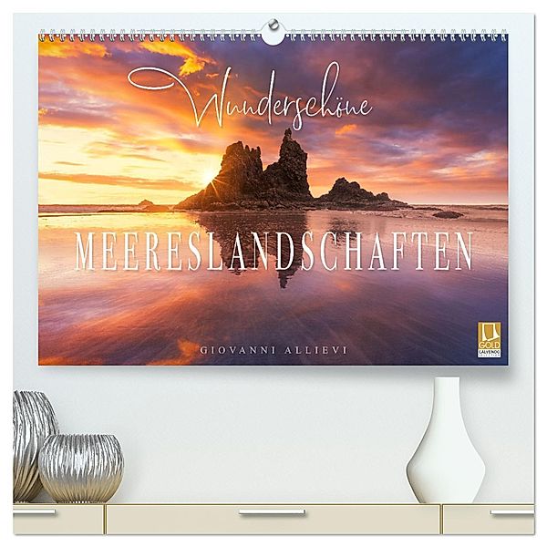 Wunderschöne Meereslandschaften (hochwertiger Premium Wandkalender 2025 DIN A2 quer), Kunstdruck in Hochglanz, Calvendo, Giovanni Allievi