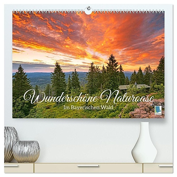 Wunderschöne Naturoase: Im Bayerischen Wald (hochwertiger Premium Wandkalender 2024 DIN A2 quer), Kunstdruck in Hochglanz, Calvendo