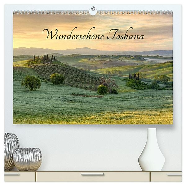 Wunderschöne Toskana (hochwertiger Premium Wandkalender 2024 DIN A2 quer), Kunstdruck in Hochglanz, Michael Valjak