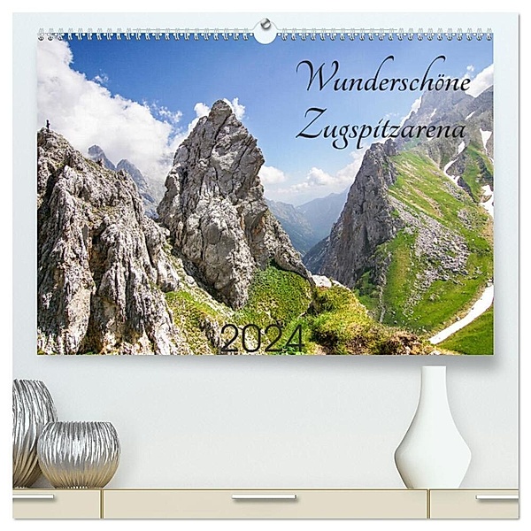 Wunderschöne Zugspitzarena (hochwertiger Premium Wandkalender 2024 DIN A2 quer), Kunstdruck in Hochglanz, Gerd Schäfer