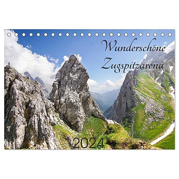 Wunderschöne Zugspitzarena (Tischkalender 2024 DIN A5 quer), CALVENDO Monatskalender, Gerd Schäfer