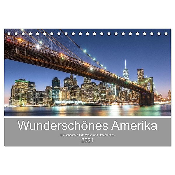 Wunderschönes Amerika (Tischkalender 2024 DIN A5 quer), CALVENDO Monatskalender, Stefan Schröder Photography