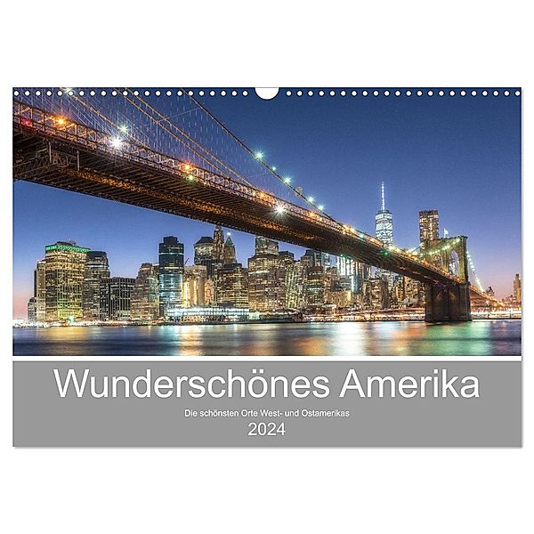Wunderschönes Amerika (Wandkalender 2024 DIN A3 quer), CALVENDO Monatskalender, Stefan Schröder Photography