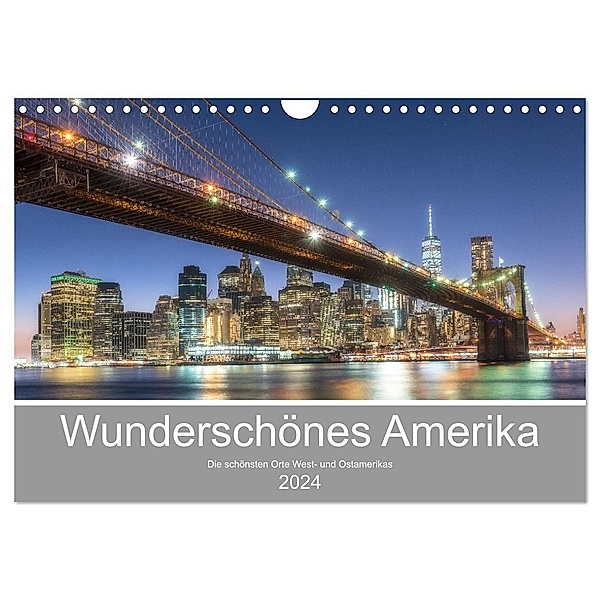 Wunderschönes Amerika (Wandkalender 2024 DIN A4 quer), CALVENDO Monatskalender, Stefan Schröder Photography