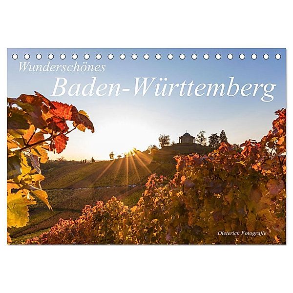 Wunderschönes Baden-Württemberg (Tischkalender 2024 DIN A5 quer), CALVENDO Monatskalender, Werner Dieterich
