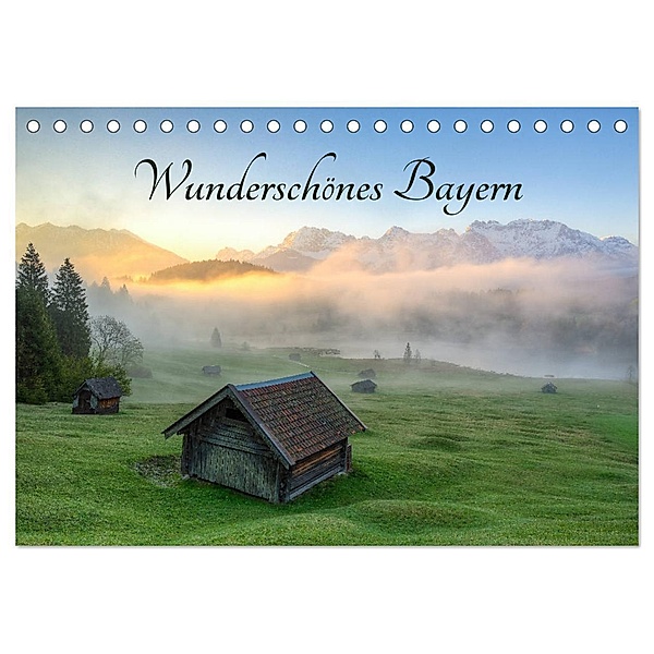 Wunderschönes Bayern (Tischkalender 2024 DIN A5 quer), CALVENDO Monatskalender, Michael Valjak