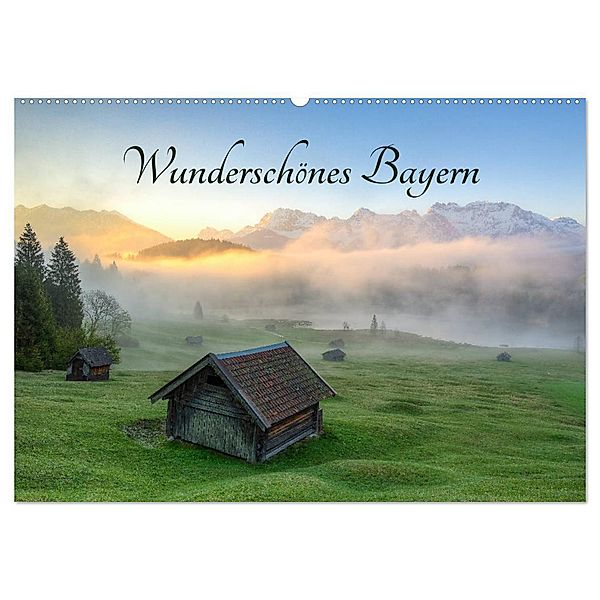 Wunderschönes Bayern (Wandkalender 2024 DIN A2 quer), CALVENDO Monatskalender, Michael Valjak