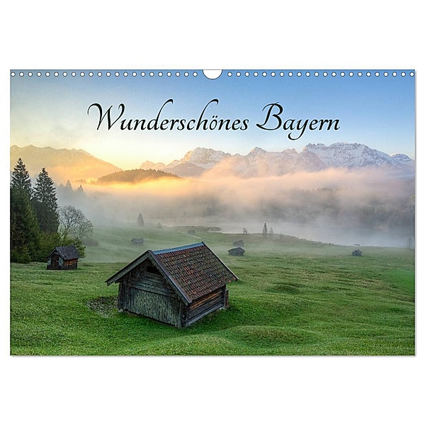 Wunderschönes Bayern (Wandkalender 2024 DIN A3 quer), CALVENDO Monatskalender, Michael Valjak