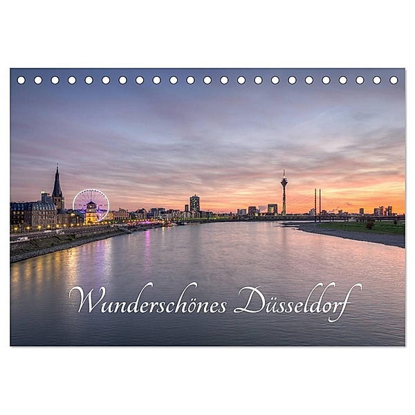 Wunderschönes Düsseldorf (Tischkalender 2024 DIN A5 quer), CALVENDO Monatskalender, Michael Valjak