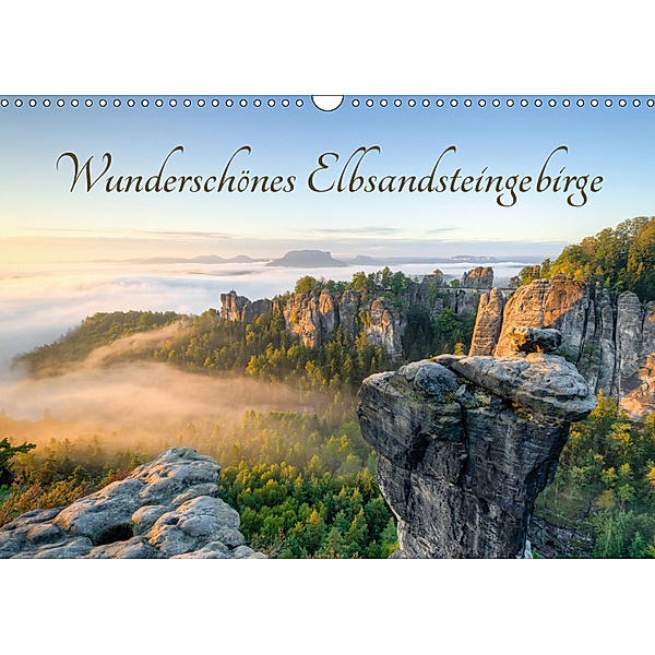 Wunderschönes Elbsandsteingebirge (Wandkalender 2019 DIN A3 quer), Michael Valjak