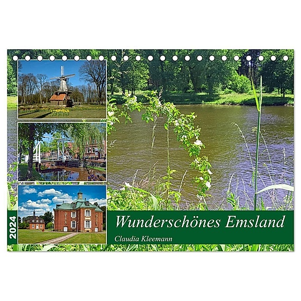 Wunderschönes Emsland (Tischkalender 2024 DIN A5 quer), CALVENDO Monatskalender, Claudia Kleemann